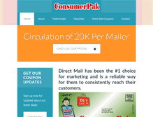 Tablet Screenshot of consumerpak.com